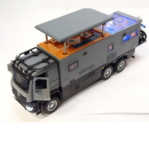 ماشین اسباب بازی کامیون کمپر مرسدس بنز خاکستری مقیاس 1:24 BENZ NOMADISN_اسباب بازی